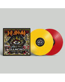 DEF LEPPARD-DIAMOND STAR HALOS (Yellow / Red Translucent VINYL)