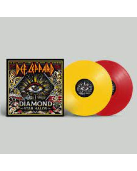 DEF LEPPARD-DIAMOND STAR HALOS (Yellow / Red Translucent VINYL)