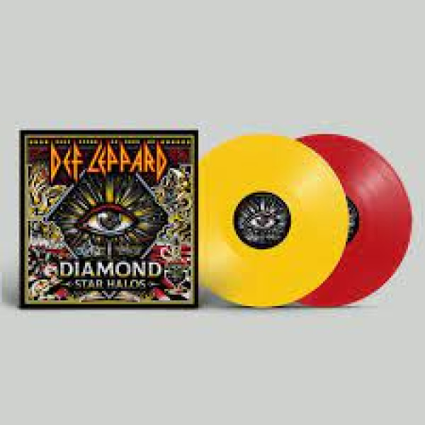 DEF LEPPARD-DIAMOND STAR HALOS (Yellow / Red Translucent VINYL) Vinüülplaadid