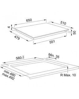 Pliidiplaat franke smart fsm 654 i bk, 4 x induktsioon, 65 cm, must-foto3