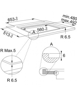 Pliidiplaat franke maris fma 654 i f bk, 4 x induktsioon, 65 cm, must-foto2