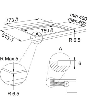 Pliidiplaat franke maris  fma 804 i f bk, 4 x induktsioon, 77 cm, must-foto2