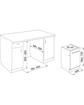 Nõudepesumasin franke, integreeritav, 45 cm, 47 db, 3 korvi, rv-teras-foto2