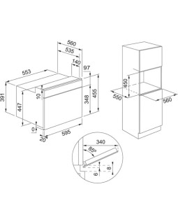 Mikrolaineahi franke fma 45 mw xs, integreeritav, 40  l, 1600/900 w, must-foto2