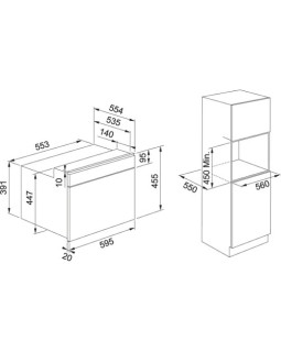 Mikrolaineahi franke fmy 45 mw xs, integreeritav, 38 l, 1250/1000 w, must-foto2