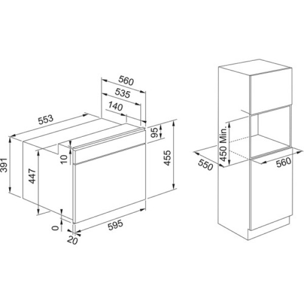 Mikrolaineahi franke fmy 45 mw bk, integreeritav, 40 l, must Kodumasinad