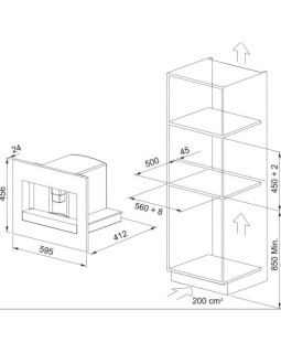 Espresso kohvimasin franke mythos fmy 45 cm bk, integreeritav, puutejuhtimine, must klaas-foto2