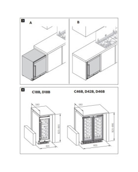 Integreeritud veinikülmik dometic c18b, 82 cm, 39 db, must-foto2