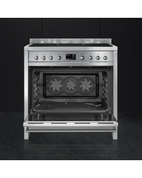 Gaasipliit smeg, elektriahi, aurupuhastus, 90 cm, rv teras-foto3