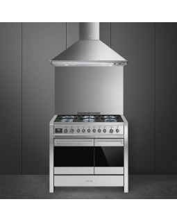 Gaasipliit smeg opera, 6 x gaas, 2 x elektriahi, katalüüs, 100 cm, rv teras-foto2