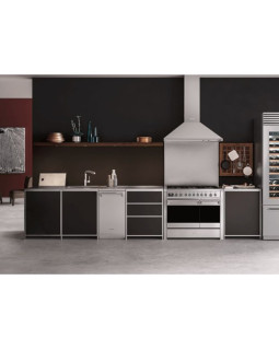 Gaasipliit smeg opera, 6 x gaas, 2 x elektriahi, pürolüüs, 100 cm, roostevaba teras-foto2