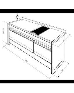 Gaasipliit smeg opera, 7 x gaas+grillplaat, 2 x elektriahi, pitsakivi, 150 cm, rv teras-foto3