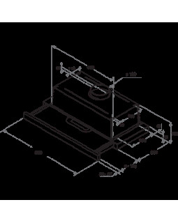 Õhupuhastaja whirlpool, integreeritav, teleskoop, 60 cm, 304/125 m3/h, 62 db, rv teras-foto3