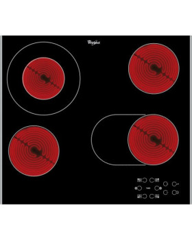 Pliidiplaat whirlpool, 4xhilight, 58cm, must