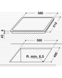 Pliidiplaat whirlpool, 4xhilight, 58cm, must-foto2