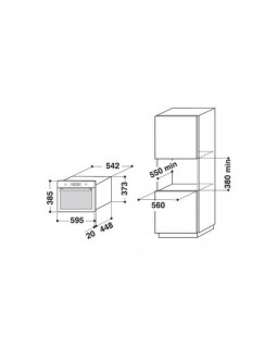 Mikrolaineahi whirlpool, integreeritav, 31 l, 800/1000 w, rv teras-foto3