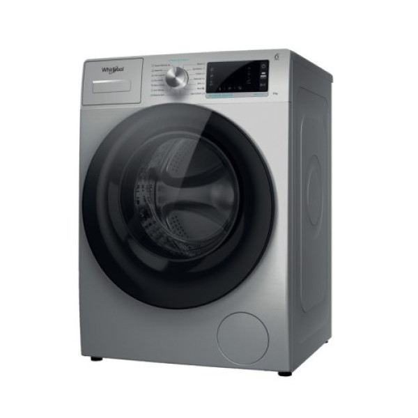 Pesumasin whirlpool, eestlaetav, 9 kg, 1200 p/min, inverter, hõbedane Kodumasinad