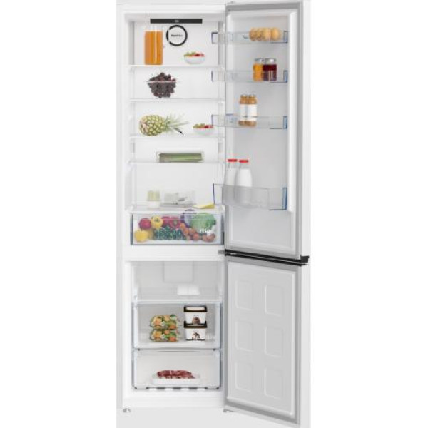 Külmik beko, 203,5 cm, 249/106 l, 37 db, mehaaniline juhtimine, nofrost, valge