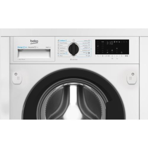 Pesumasin beko, 7 kg, integreeritav, 1200p/min, inverter, valge