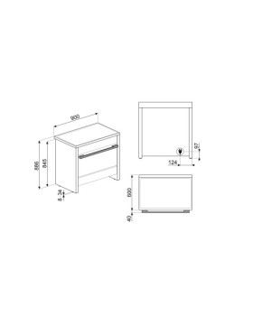 Elektripliit smeg mista, 90 cm, 5 x induktsioon, elektriahi, aurupuhastus, antrastiit-foto4