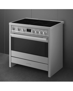 Elektripliit smeg mista, 90 cm, 5 x induktsioon, elektriahi, aurupuhastus, rv-teras-foto3