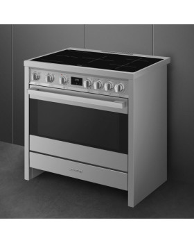 Elektripliit smeg mista, 90 cm, 5 x induktsioon, elektriahi, aurupuhastus, rv-teras-foto3