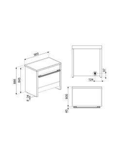 Elektripliit smeg mista, 90 cm, 5 x induktsioon, elektriahi, aurupuhastus, rv-teras-foto7