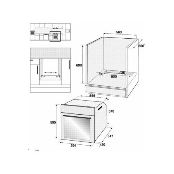 Ahi beko, 72 l, katalüüspuhastus, must/rv-teras