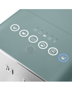 Espresso kohvimasin smeg, 50`ndate stiil, smaragdroheline-foto2