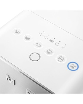 Espresso kohvimasin smeg, 50`ndate stiil, valge-foto3