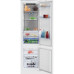 Külmik beko, integreeritav, 193,5 cm, 215/69 l, 32 db, elektrooniline juhtimine, nofrost, valge