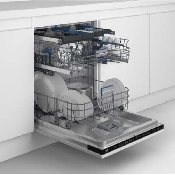 Nõudepesumasin beko, integreeritav, 3 korvi, 60 cm, 40 db