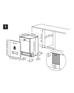 Nõudepesumasin beko, integreeritav, 3 korvi, 60 cm, 41 db-foto5