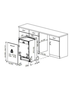 Nõudepesumasin beko, integreeritav, 3 korvi, 45 cm, 47 db-foto7