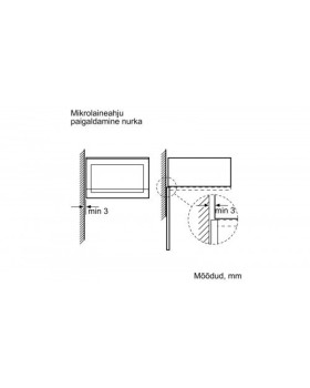 Mikrolaineahi bosch, integreeritav, 20 l, 800 w, must-foto6
