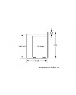 Mikrolaineahi bosch, integreeritav, 20 l, 800 w, must/rv teras-foto5