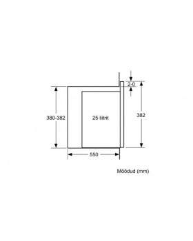 Mikrolaineahi bosch, integreeritav, 25 l, 900 w, must-foto5