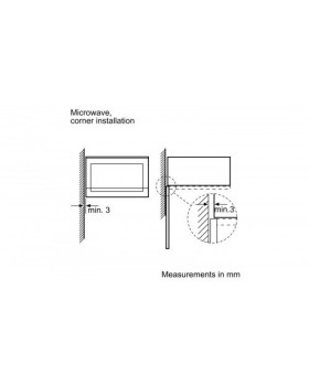 Mikrolaineahi bosch, integreeritav, 25 l, 900 w, must/rv teras-foto2
