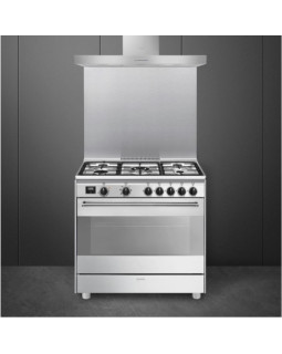 Gaasipliit smeg concerto, 5 x gaas, elektriahi, aurupuhastus, 90 cm, rv teras-foto6
