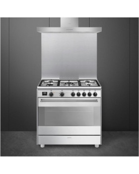 Gaasipliit smeg concerto, 5 x gaas, elektriahi, aurupuhastus, 90 cm, rv teras-foto6