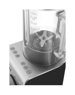 Blender smeg vaakumpumbaga, 50`ndate stiil, 1,5l, 1400w, matt must, alumiinium-foto2