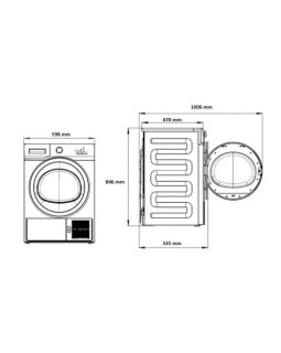 Kuivati beko, soojuspumbaga, 8 kg, valge-foto6