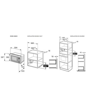 Mikrolaineahi beko, 20l, 1000/800 w, must-foto4