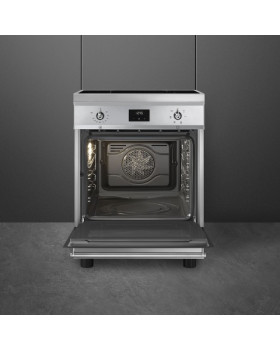 Elektripliit smeg, 4x induktsioon, elektriahi, aurupuhastus, 60cm, rv teras-foto3