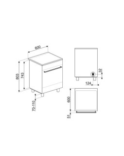 Elektripliit smeg, 4x induktsioon, elektriahi, aurupuhastus, 60cm, rv teras-foto8