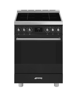 Elektripliit smeg, 4x induktsioon, elektriahi, pürolüüs, 60cm, matt must