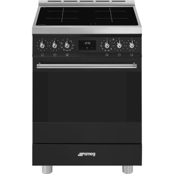 Elektripliit smeg, 4x induktsioon, elektriahi, pürolüüs, 60cm, matt must