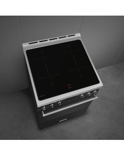 Elektripliit smeg, 4x induktsioon, elektriahi, pürolüüs, 60cm, matt must-foto5