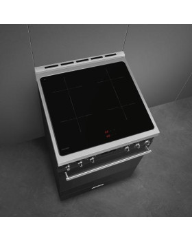 Elektripliit smeg, 4x induktsioon, elektriahi, pürolüüs, 60cm, matt must-foto5