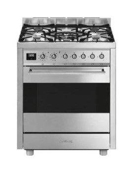 Gaasipliit smeg concerto, 5 x gaas, elektriahi, pürolüüs, 70 cm, rv-teras